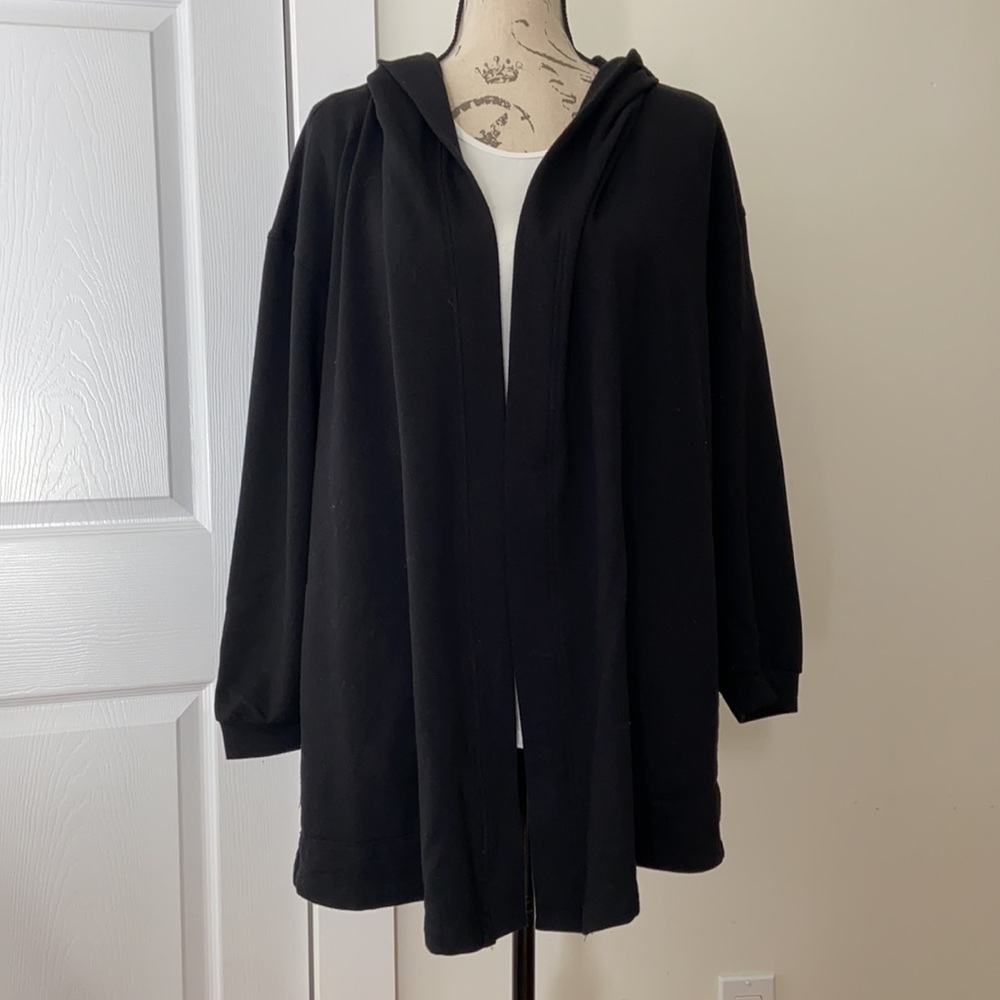 Max Studio Hooded Black Jacket - image 2